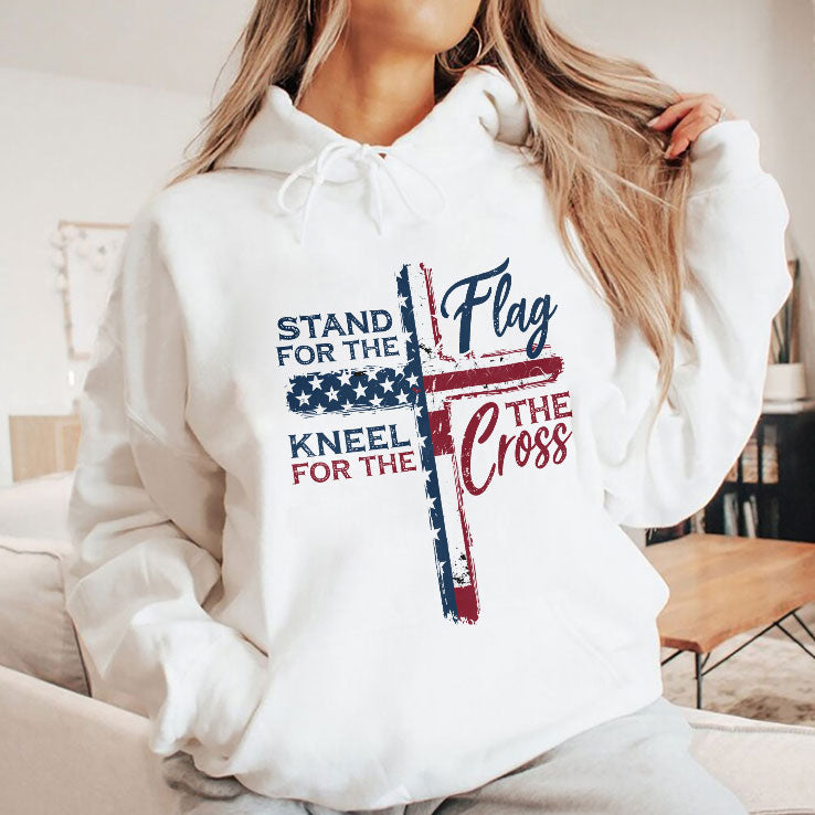 Stand For The Flag Kneel For The Cross T Shirt