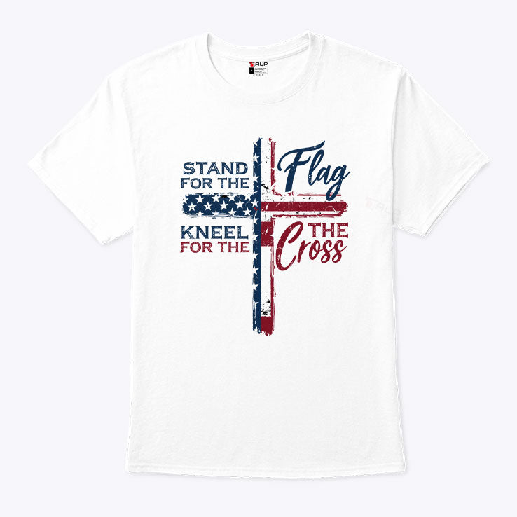 Stand For The Flag Kneel For The Cross T Shirt