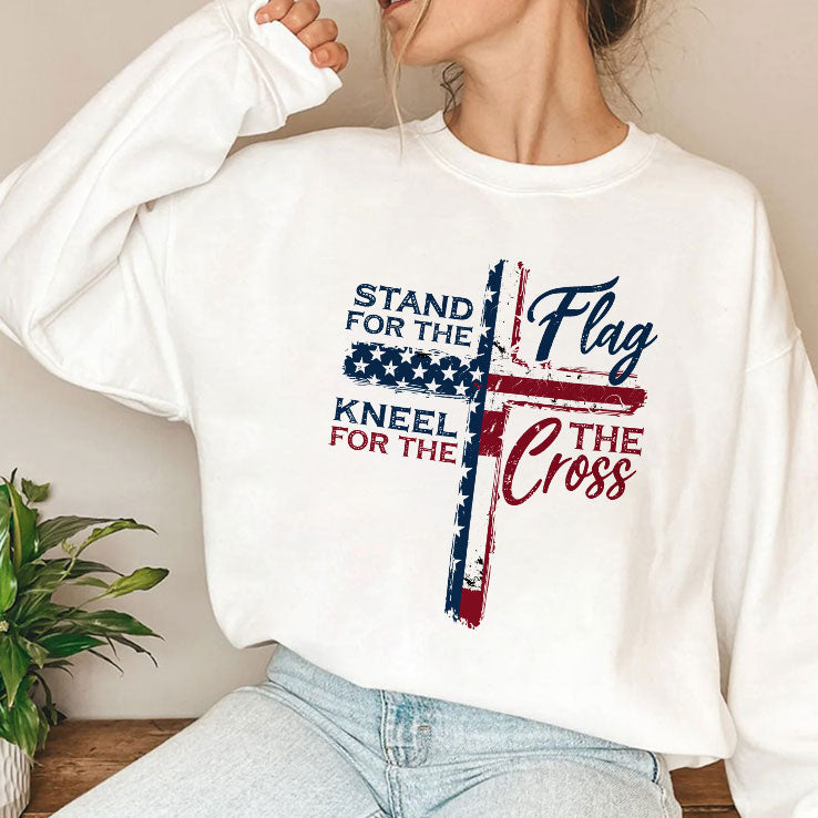 Stand For The Flag Kneel For The Cross T Shirt