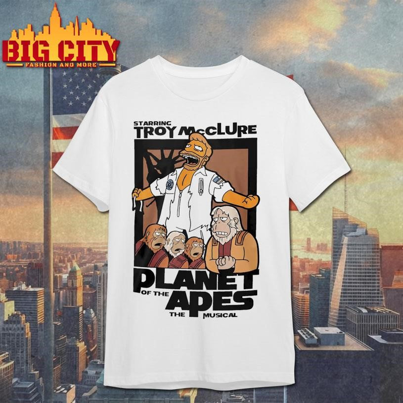 Starring Troy Mcclure Planet Of The Apes The Musical Shirt