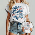 Stars And Stripes And Human Rights Liberty And Justice For All 250 Years Shirt