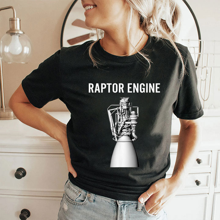 Starship Raptor Engine For Space Explorer & Rocket Scientist T Shirt