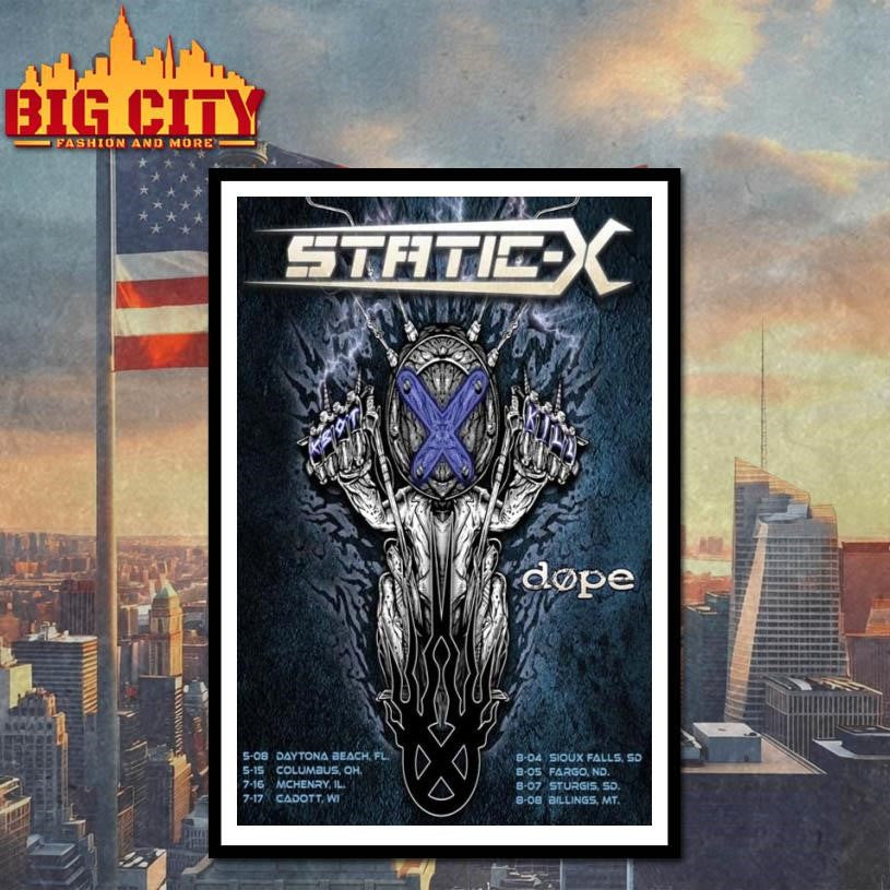 Static-X Summer 2026 Tour Poster Shirt