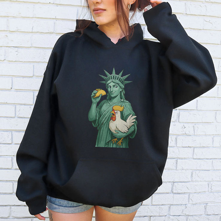 Statue Of Liberty TACO Trump Always Chickens Out Funny 2025 T Shirt