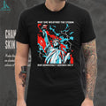 Statue of Liberty Democracy Storm Graphic T Shirt