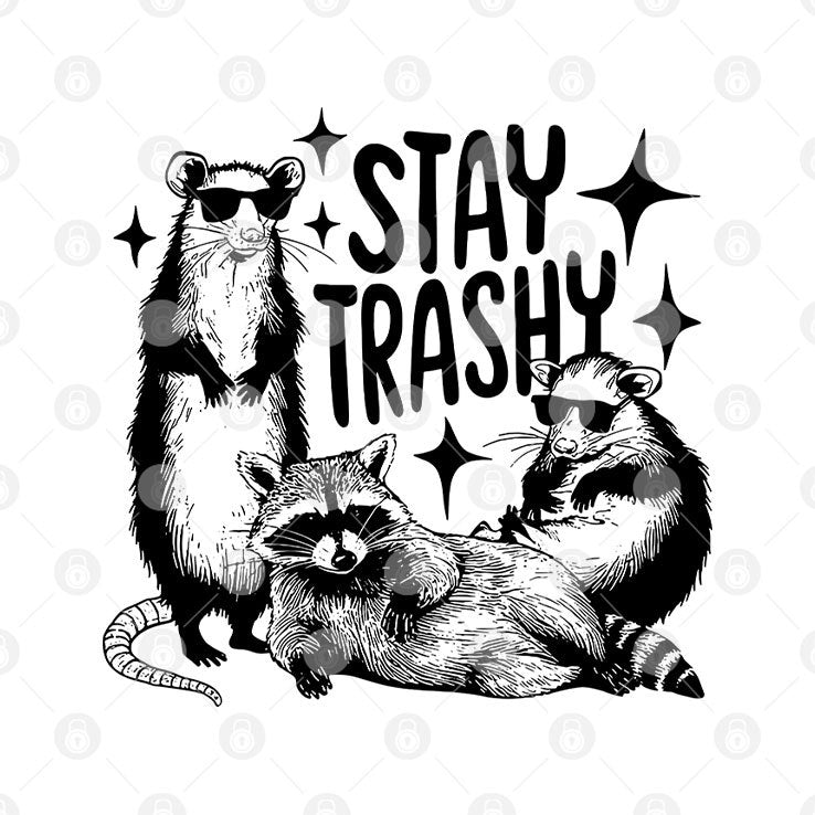 Stay Trashy Raccoon Opossum T Shirt
