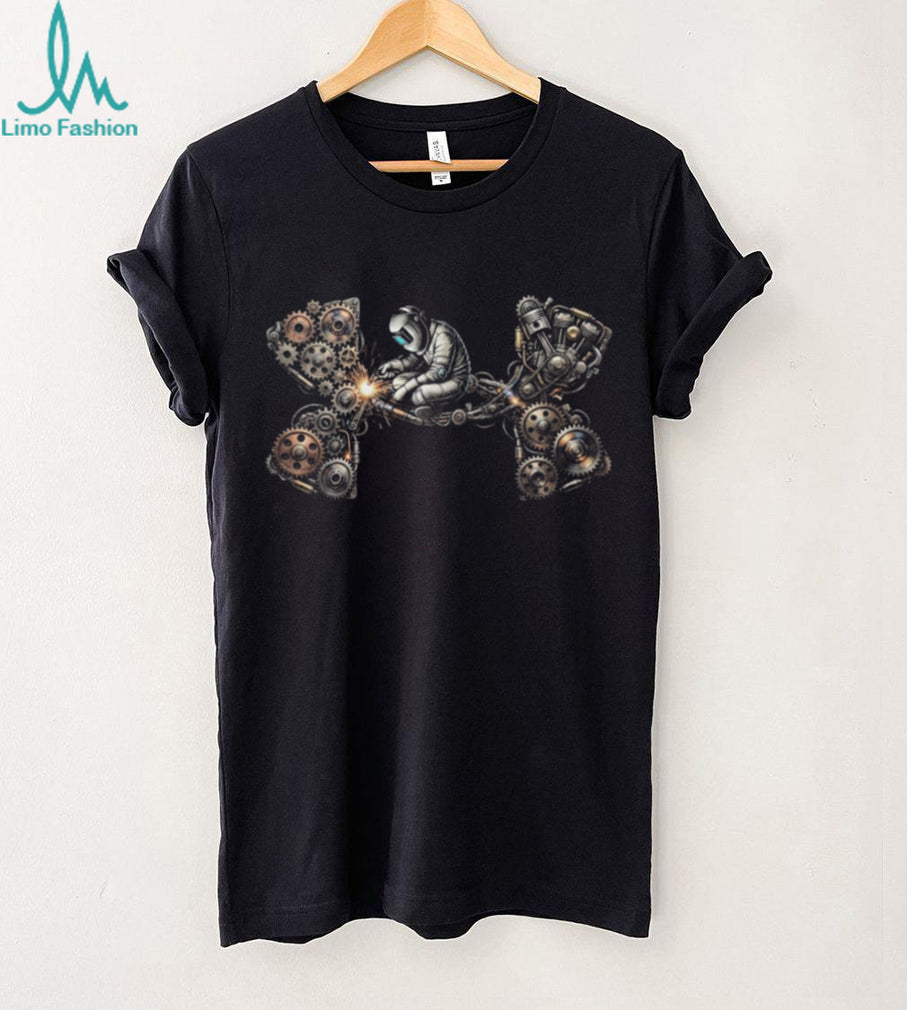 Steampunk Welder Mechanical Gears Graphic T Shirt