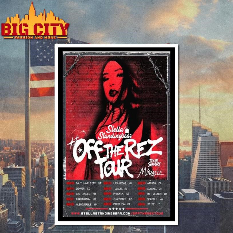 Stella Standingbear Off The Rez Tour 2026 Poster Shirt