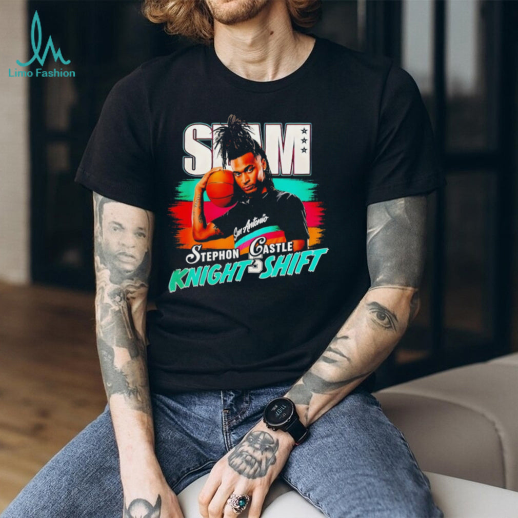 Stephon Castle San Antonio “Knight Shift” Retro SLAM Magazine Style Basketball T Shirt