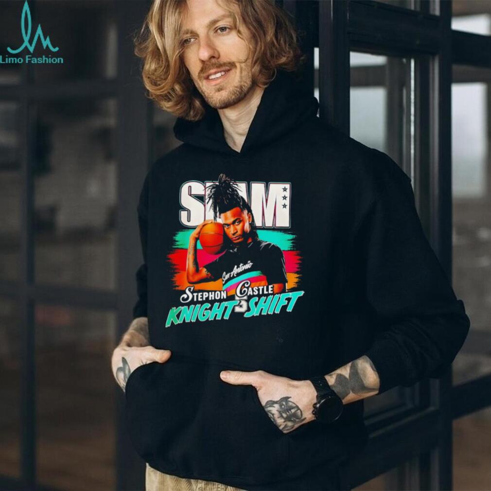 Stephon Castle San Antonio “Knight Shift” Retro SLAM Magazine Style Basketball T Shirt