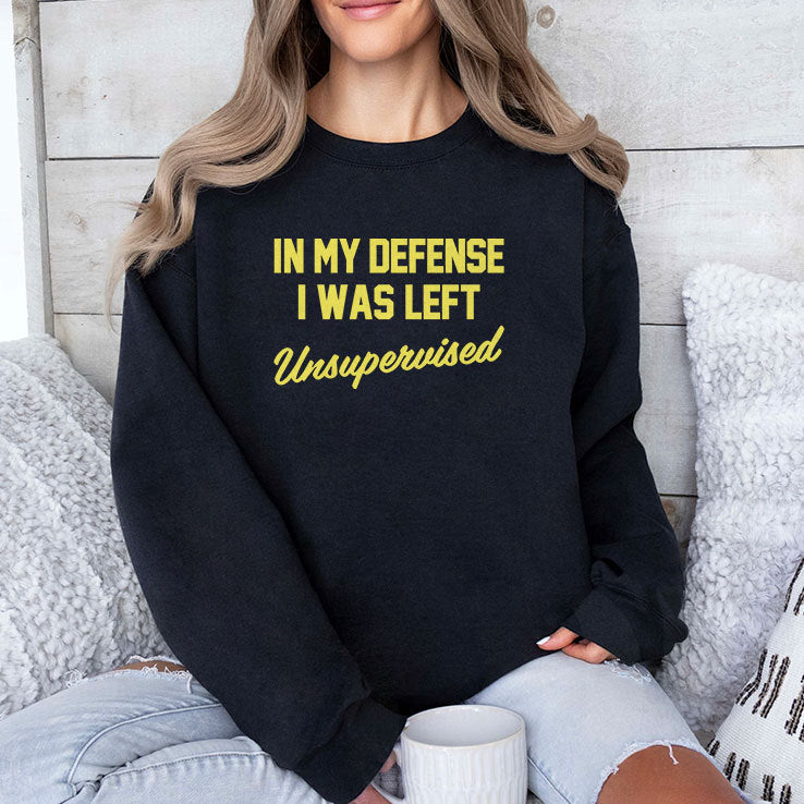 Steve Lehto Wearing In My Defense I Was Left Unsupervised Shirt