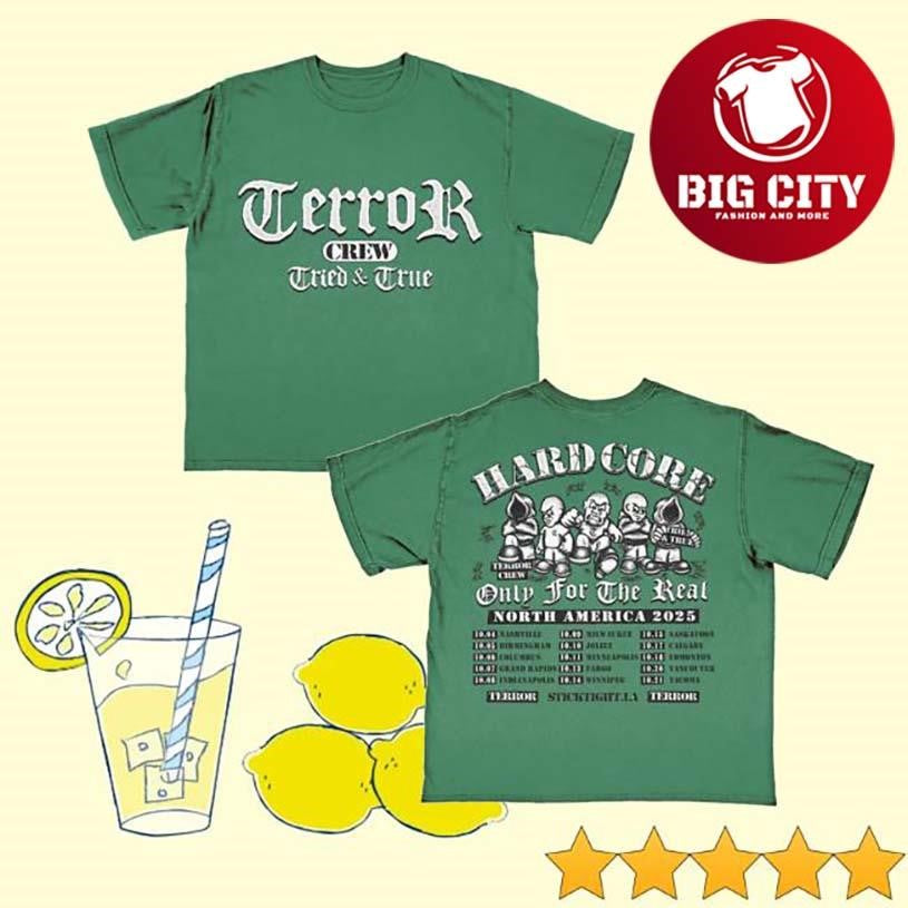 Sticktight Terror Only 4 The Real Tour Two Sided Shirt