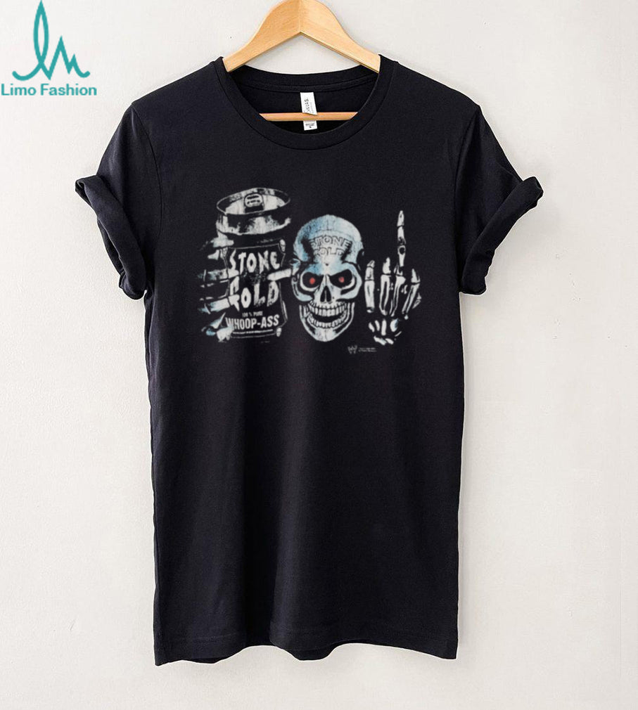 Stone Cold Steve Austin 100% Pure Whoop Ass Skull Graphic T Shirt