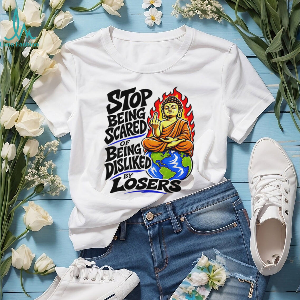 Stop Being Scared Of Being Disliked Buddha Spiritual Motivation Retro Men Women T Shirt