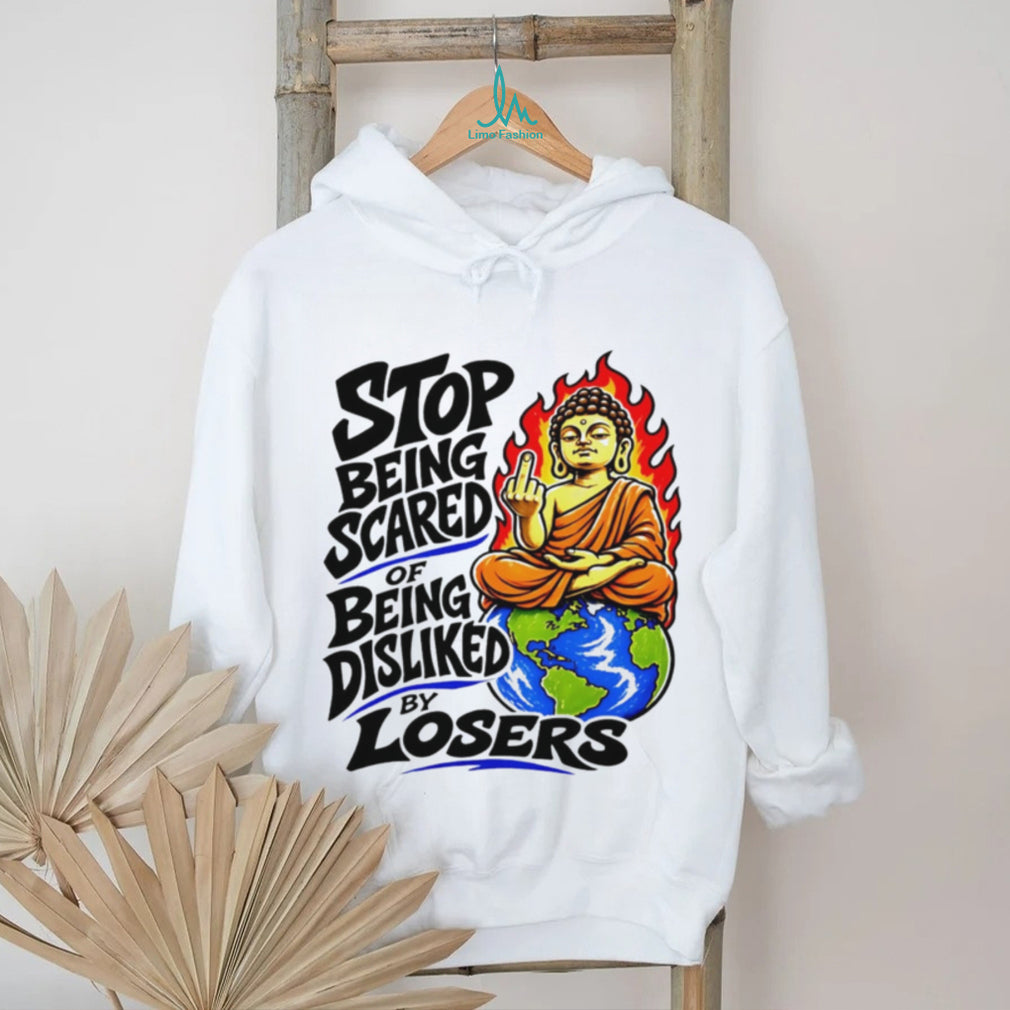 Stop Being Scared Of Being Disliked Buddha Spiritual Motivation Retro Men Women T Shirt
