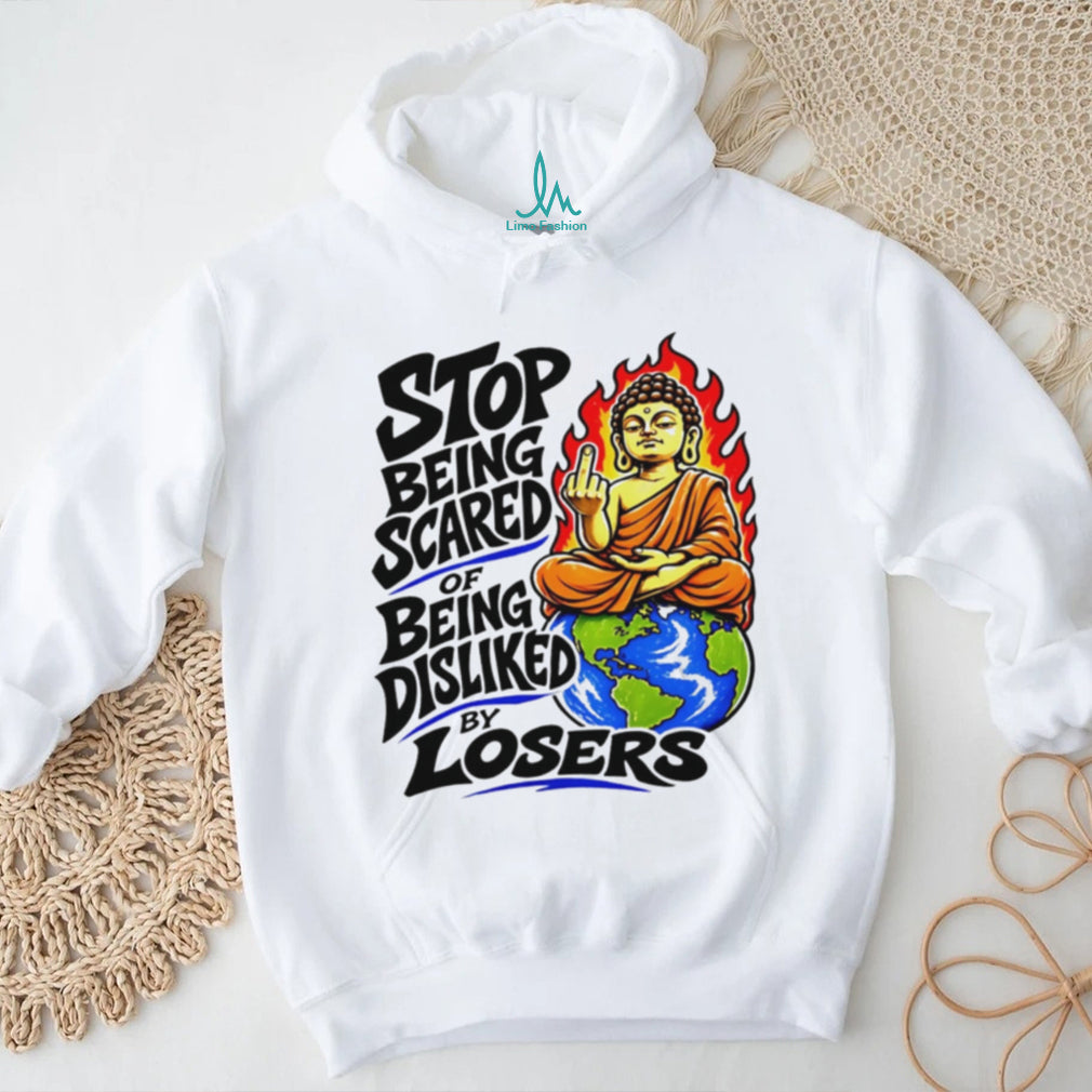 Stop Being Scared Of Being Disliked Buddha Spiritual Motivation Retro Men Women T Shirt