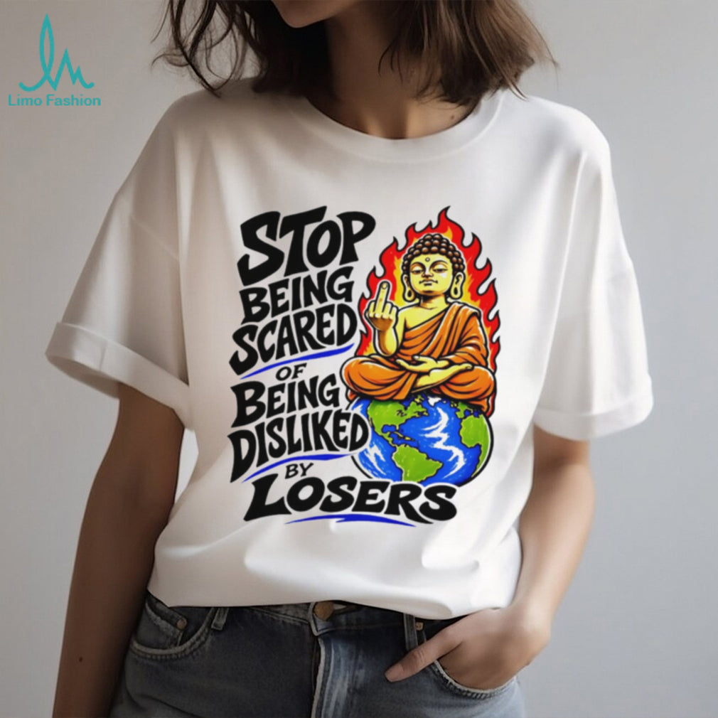 Stop Being Scared Of Being Disliked Buddha Spiritual Motivation Retro Men Women T Shirt