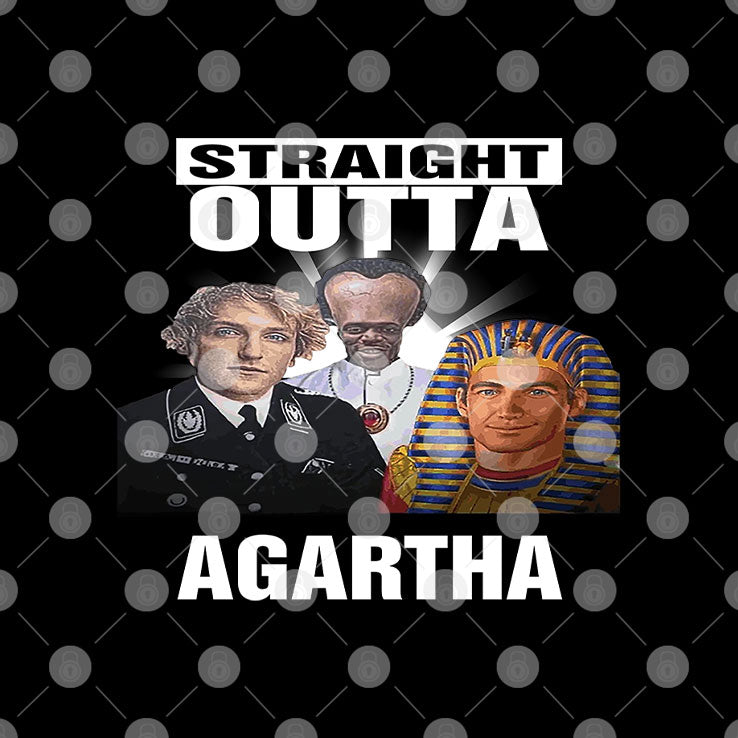 Straight Outta Agartha History Conspiracy Ancient Civilization Parody T Shirt
