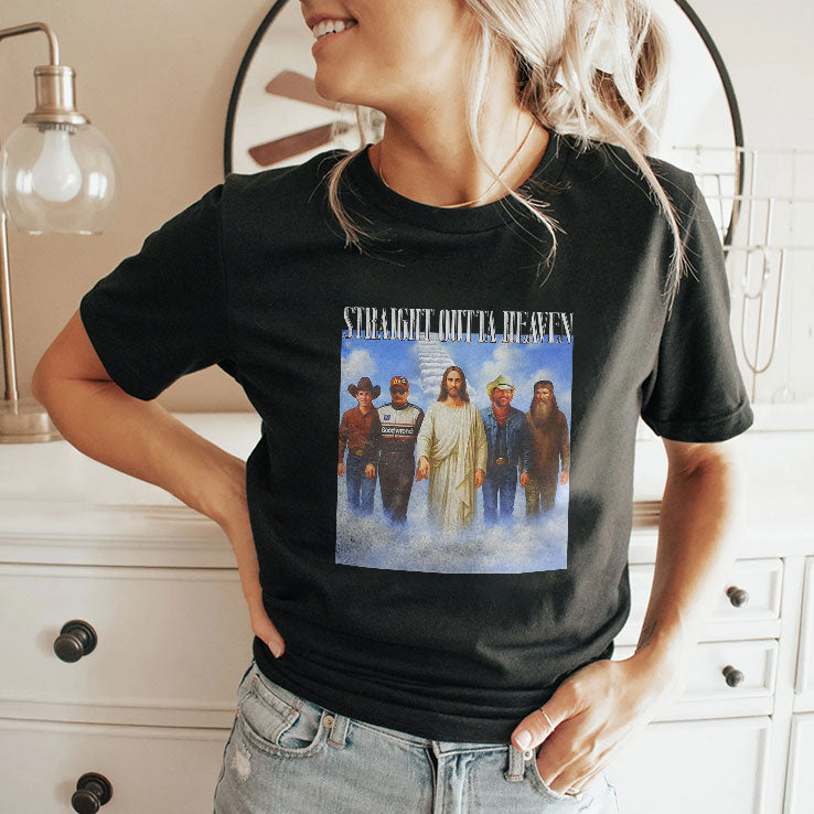 Straight Outta Heaven Lane Frost Phil Robertson Dale Earnhardt Toby Keith Shirt