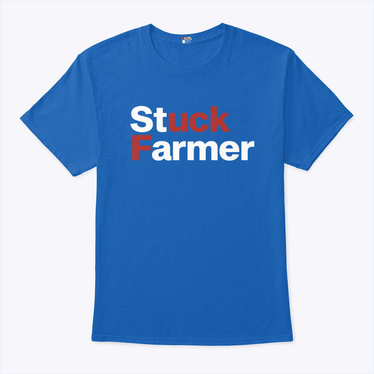 Stuck Farmer Fuck Starmer Anti Labour T Shirt