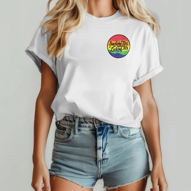 Sucking Tits and Licking Clits LGBT Shirt