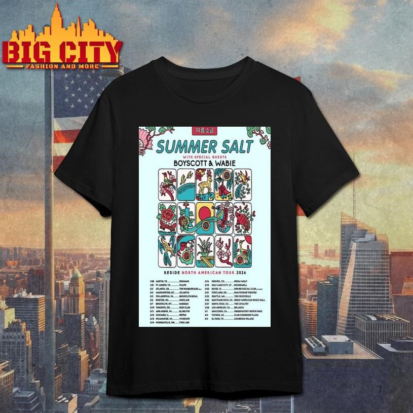 Summer Salt North America Reside Tour 2026 Poster Shirt