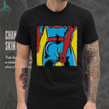 Superhero Web Slinger Pop Art Comic Book Butt Graphic T Shirt