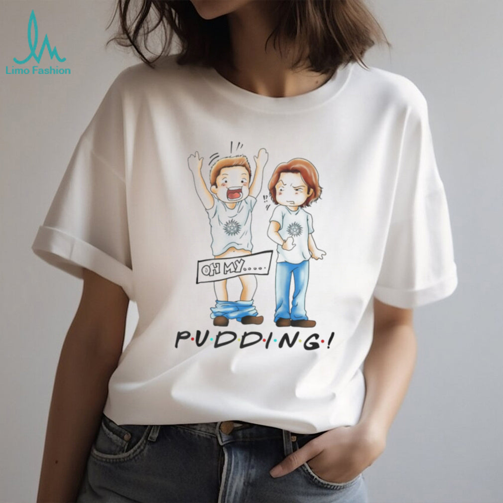 Supernatural Pudding Dean and Sam Winchester Funny Cartoon Shirt