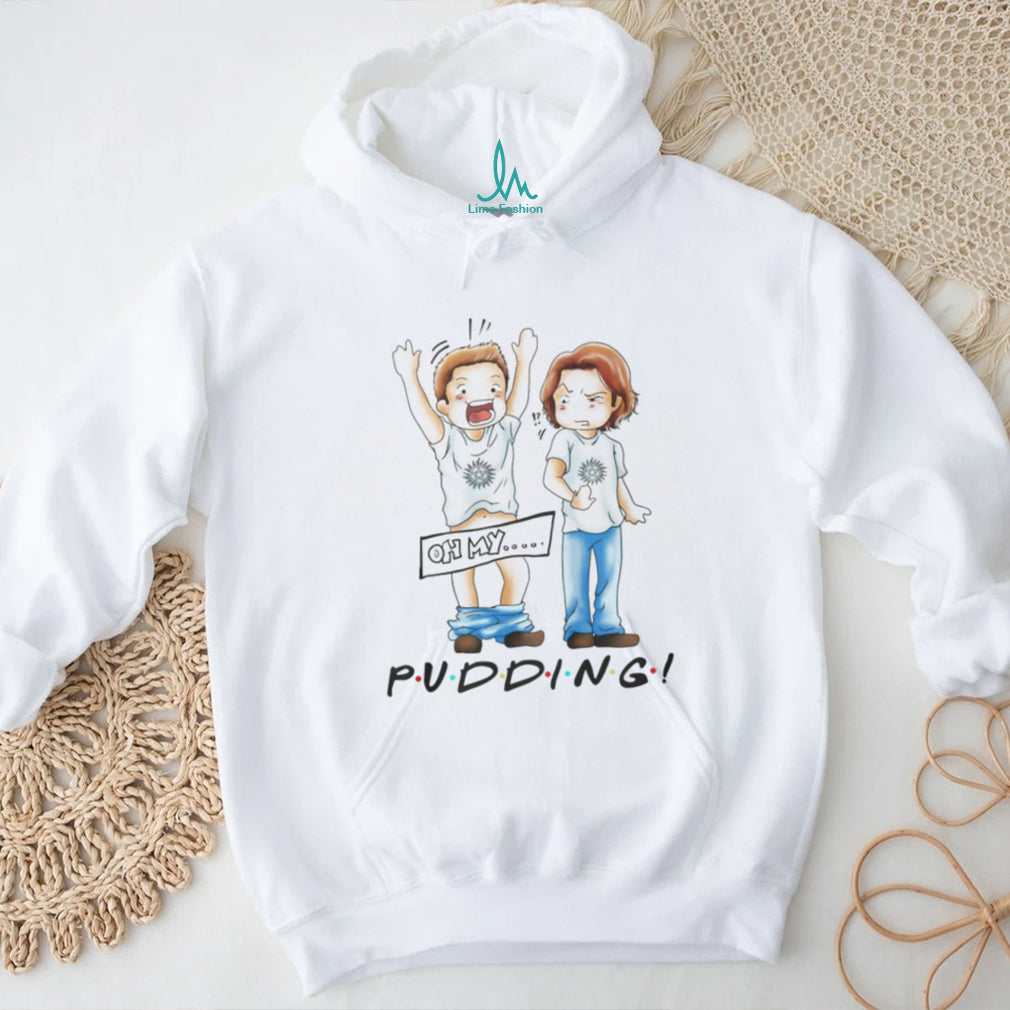 Supernatural Pudding Dean and Sam Winchester Funny Cartoon Shirt