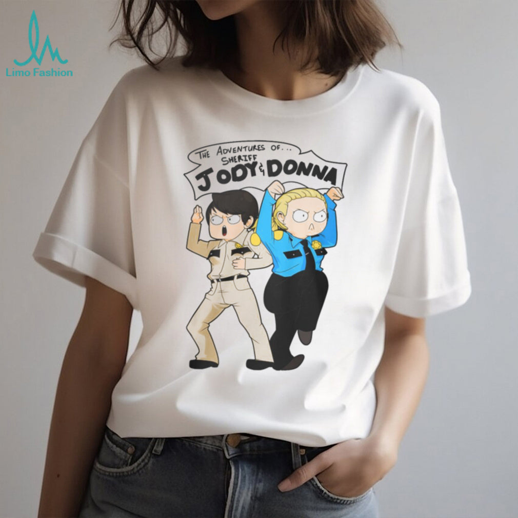 Supernatural The Adventures of Sheriff Jody and Donna Cartoon Fan T Shirt