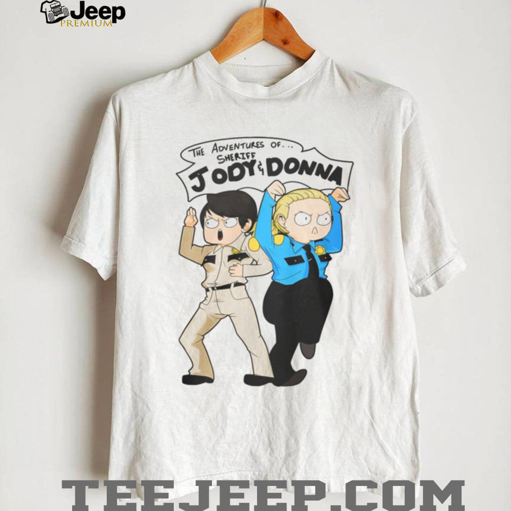Supernatural The Adventures of Sheriff Jody and Donna Cartoon Fan T Shirt