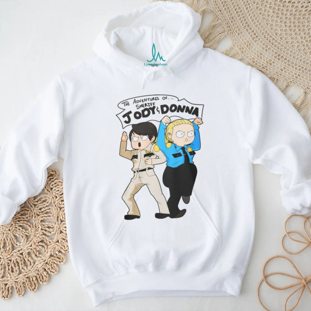Supernatural The Adventures of Sheriff Jody and Donna Cartoon Fan T Shirt