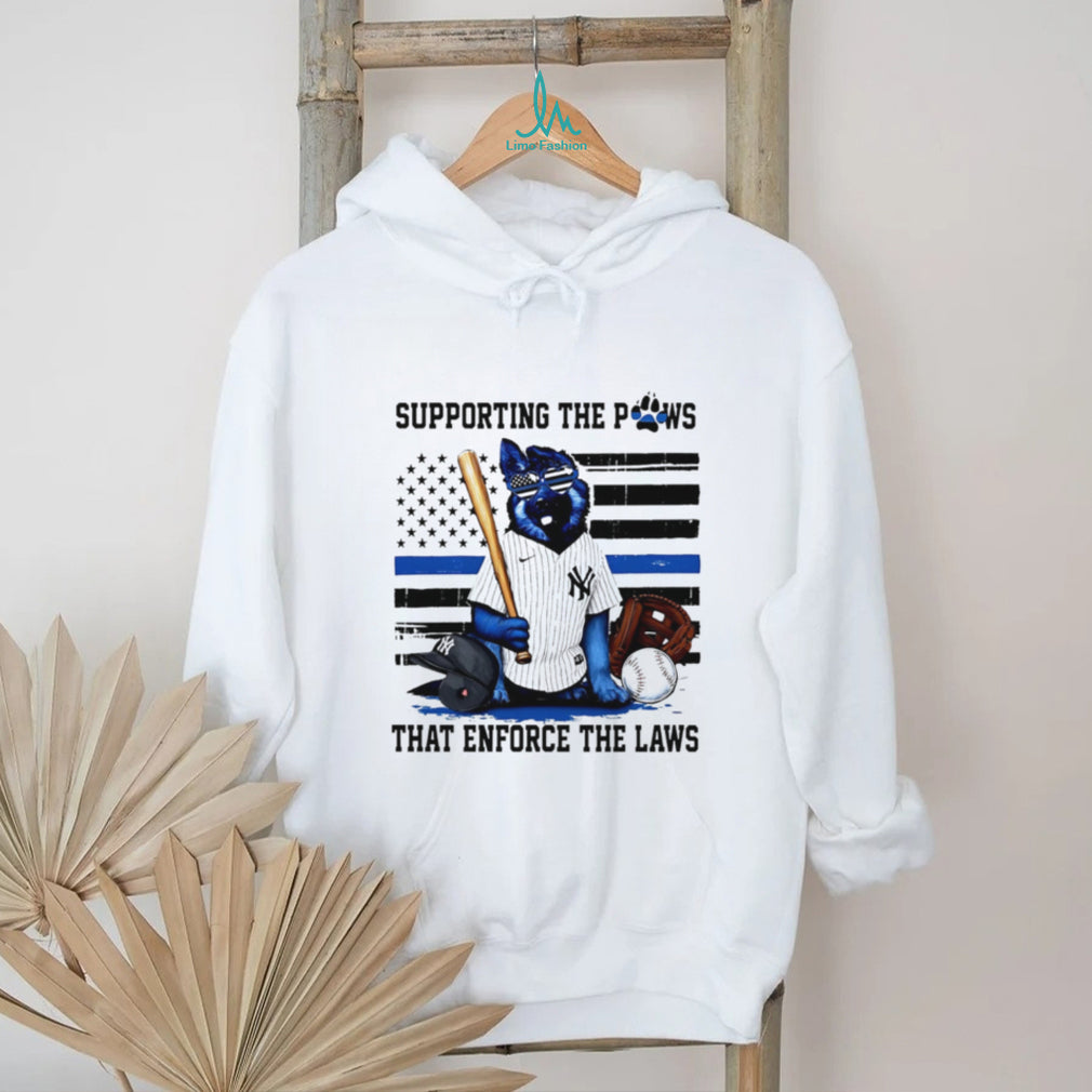 Supporting The Paws That Enforce The Laws New York Yankees K9 T Shirt