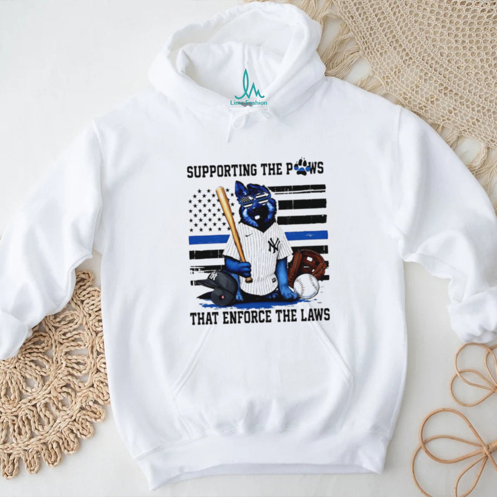 Supporting The Paws That Enforce The Laws New York Yankees K9 T Shirt