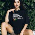 Surviving America Choosing Joy Empowerment Graphic T Shirt