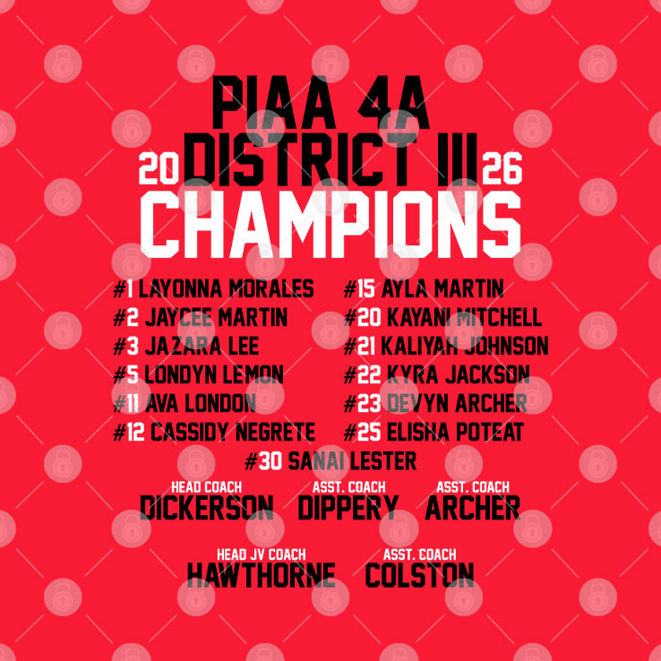 Susquehanna Township Girls Basketball PIAA 4a District 3 Championship Shirt