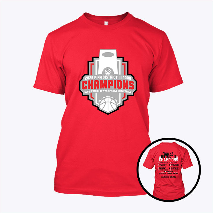 Susquehanna Township Girls Basketball PIAA 4a District 3 Championship Shirt