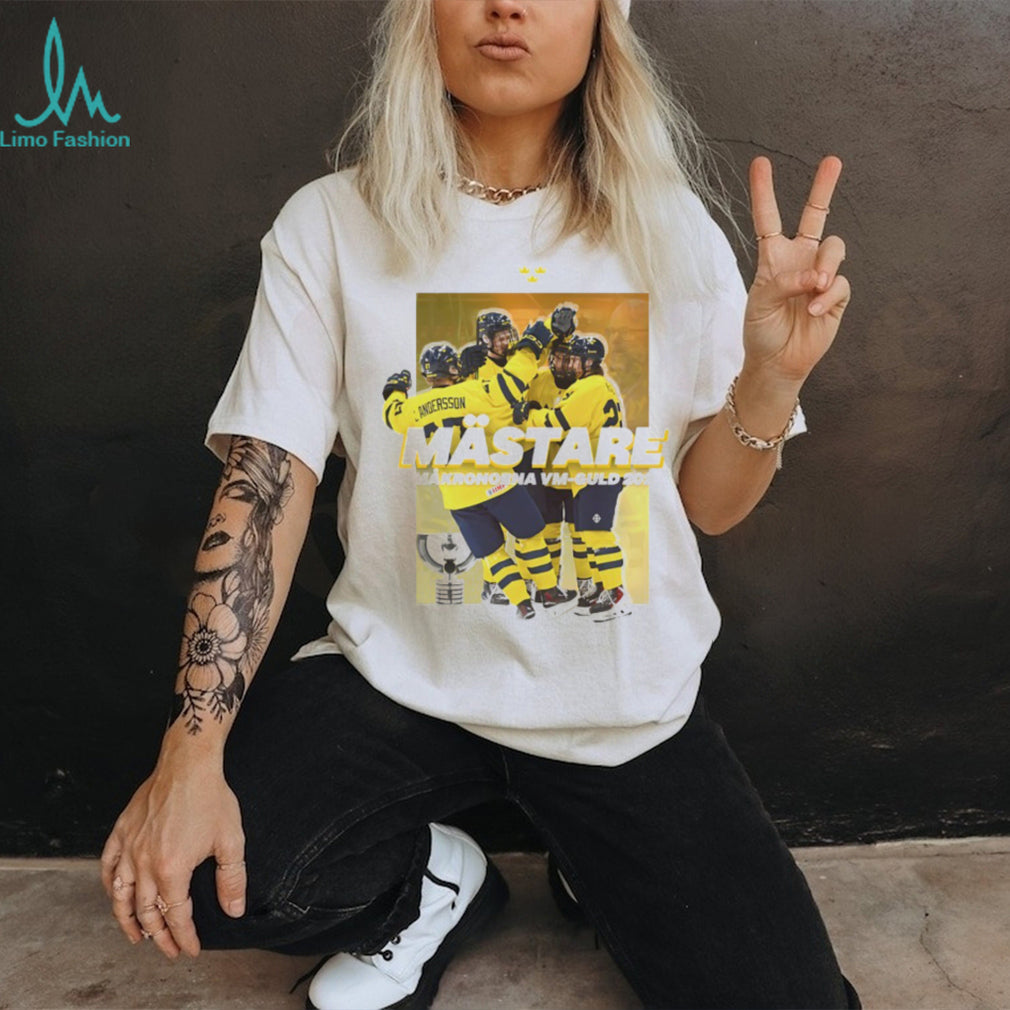 Sweden Hockey Mästare Småkronorna VM Guld 2026 Commemorative T shirt