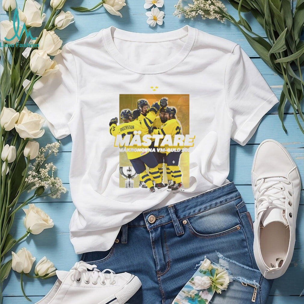 Sweden Hockey Mästare Småkronorna VM Guld 2026 Commemorative T shirt