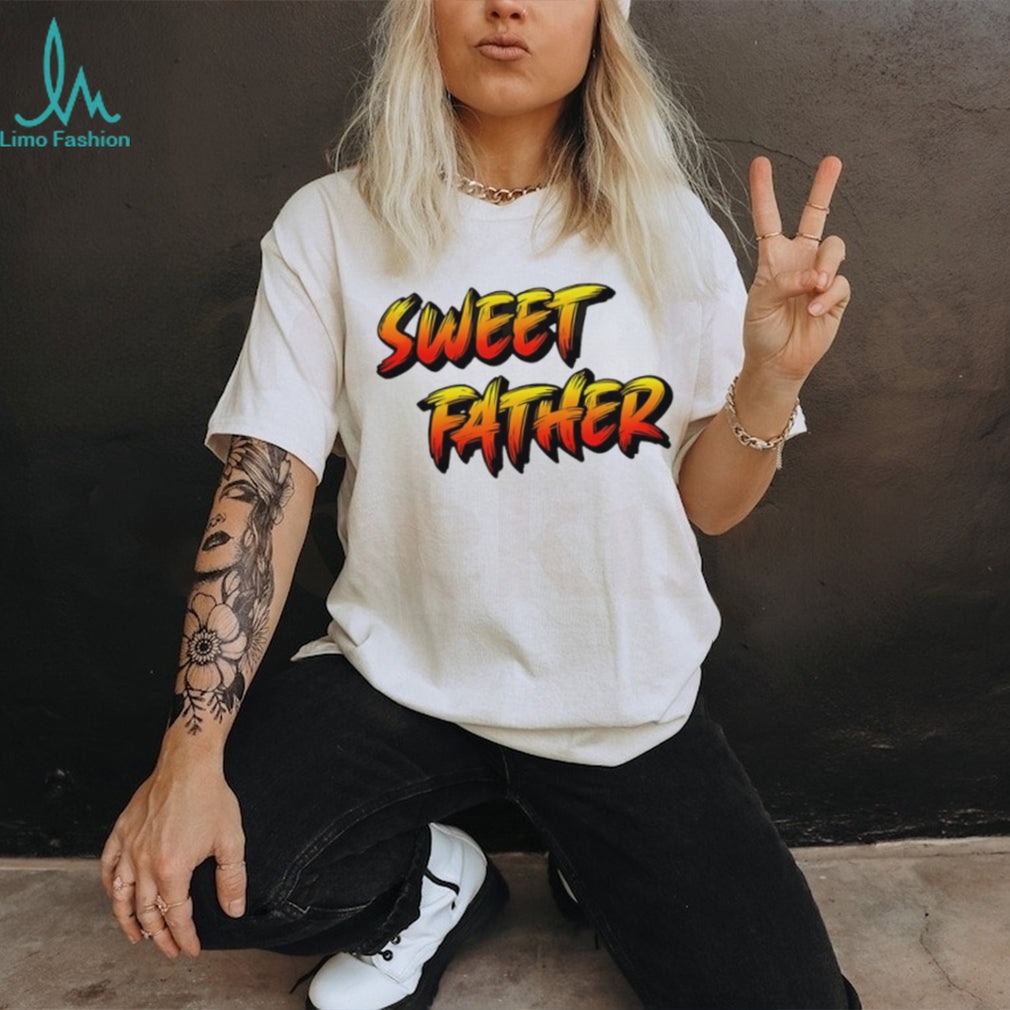 Sweet Father Bold Graffiti Style Typography Father’s Day T Shirt