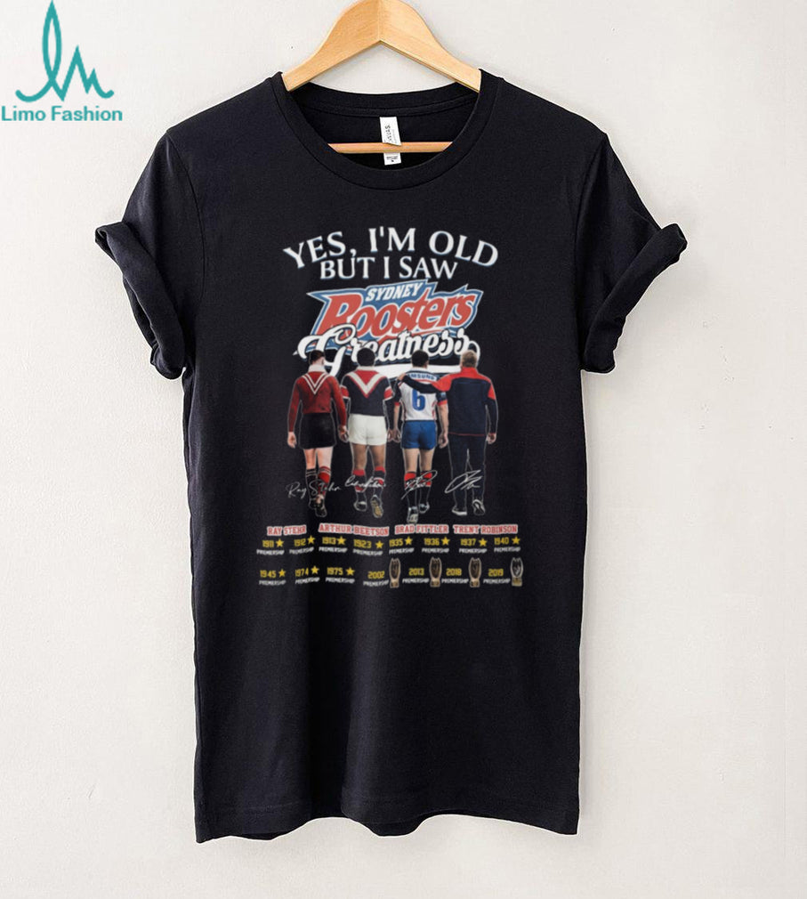 Sydney Roosters Greatness Vintage Legends Premiership History T Shirt