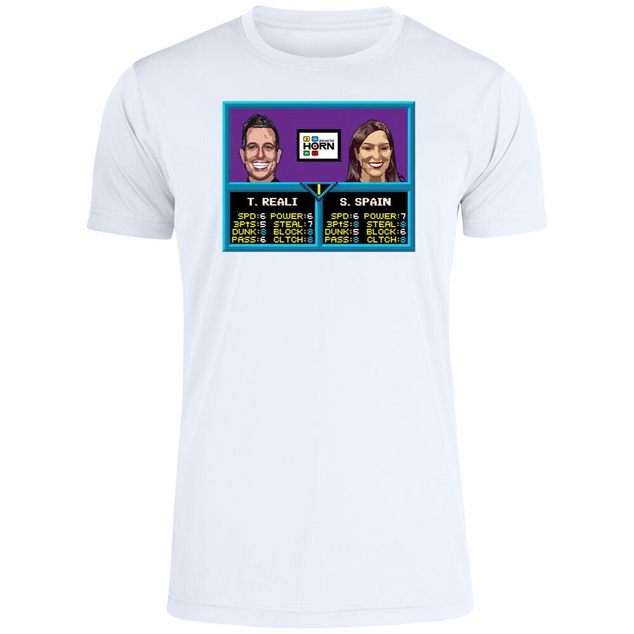 T Reali Jam Digital Custom Pop Art Tv Around The Horn Shirt