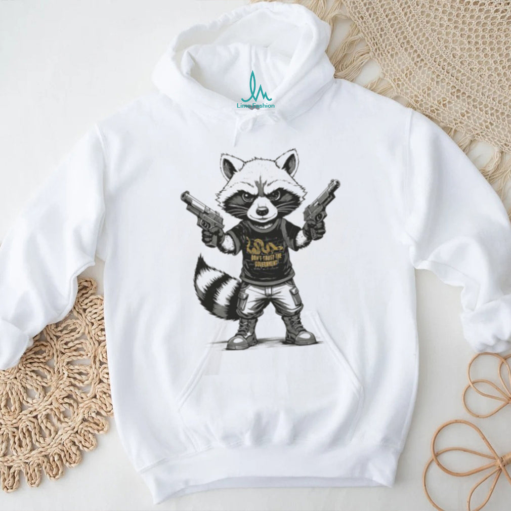 Tactical Raccoon “Don’t Trust The Government” Gadsden Flag T Shirt
