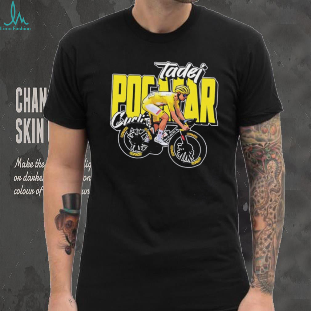 Tadej Pogačar cyclist portrait illustrated shirt