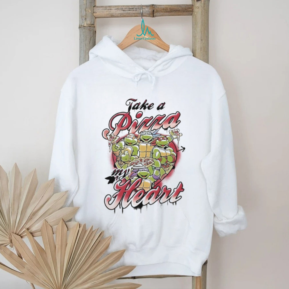 Take A Pizza My Heart Ninja Turtles Valentine’s T Shirt