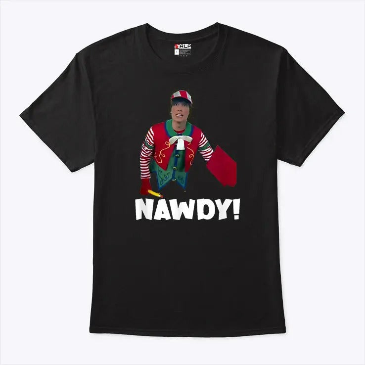 Tally The Elf Nawdy Innocent Christmas Holiday T Shirt