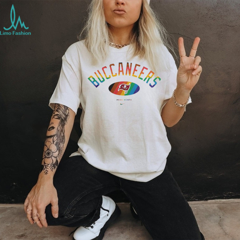 Tampa Bay Buccaneers Pride Month Rainbow logo shirt