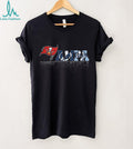 Tampa Bay City Skyline Sports Teams Buccaneers Rays Lightning Graphic T Shirt