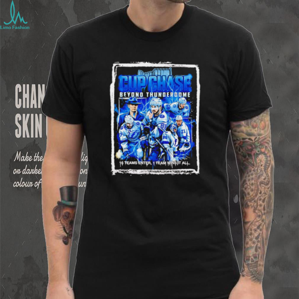 Tampa Bay Lightning Cup Chase Beyond Thunderdome Hockey Graphic T Shirt