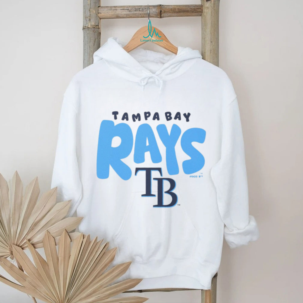 Tampa Bay Rays Oatmeal Heather Big Logo Crewneck T shirt